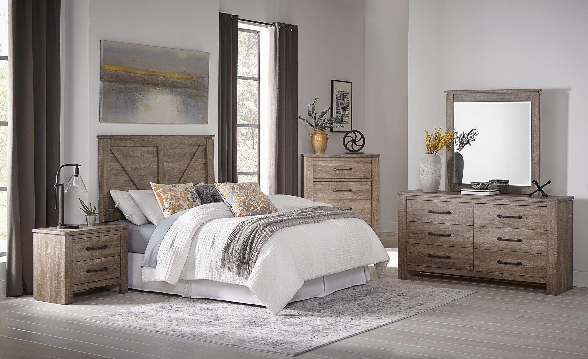 5 piece bedroom set deals queen for sale